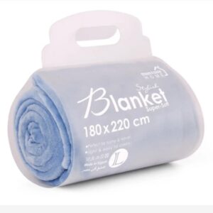 Microfiber blanket, 180*220, blue