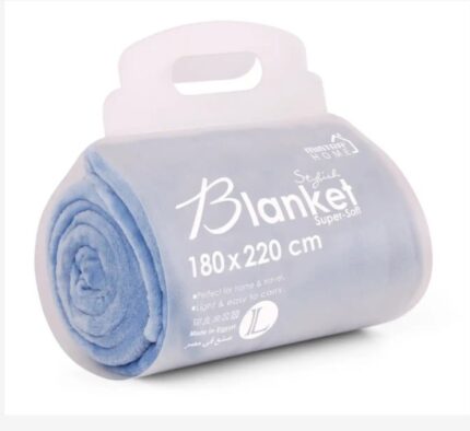 Microfiber blanket, 180*220, blue