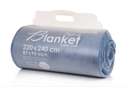 Microfiber blanket, 220*240, blue