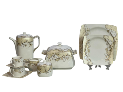 72-piece T-Sheep Corner Ivory Dinner Set