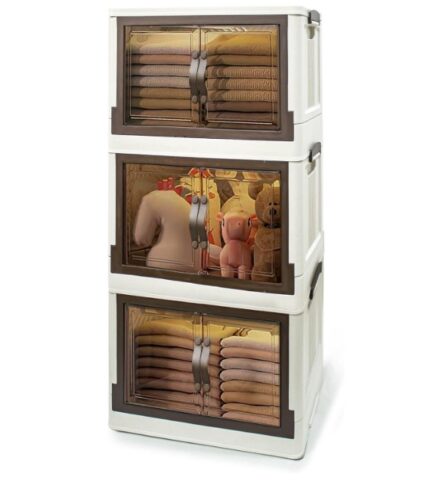 Large 3-tier wardrobe