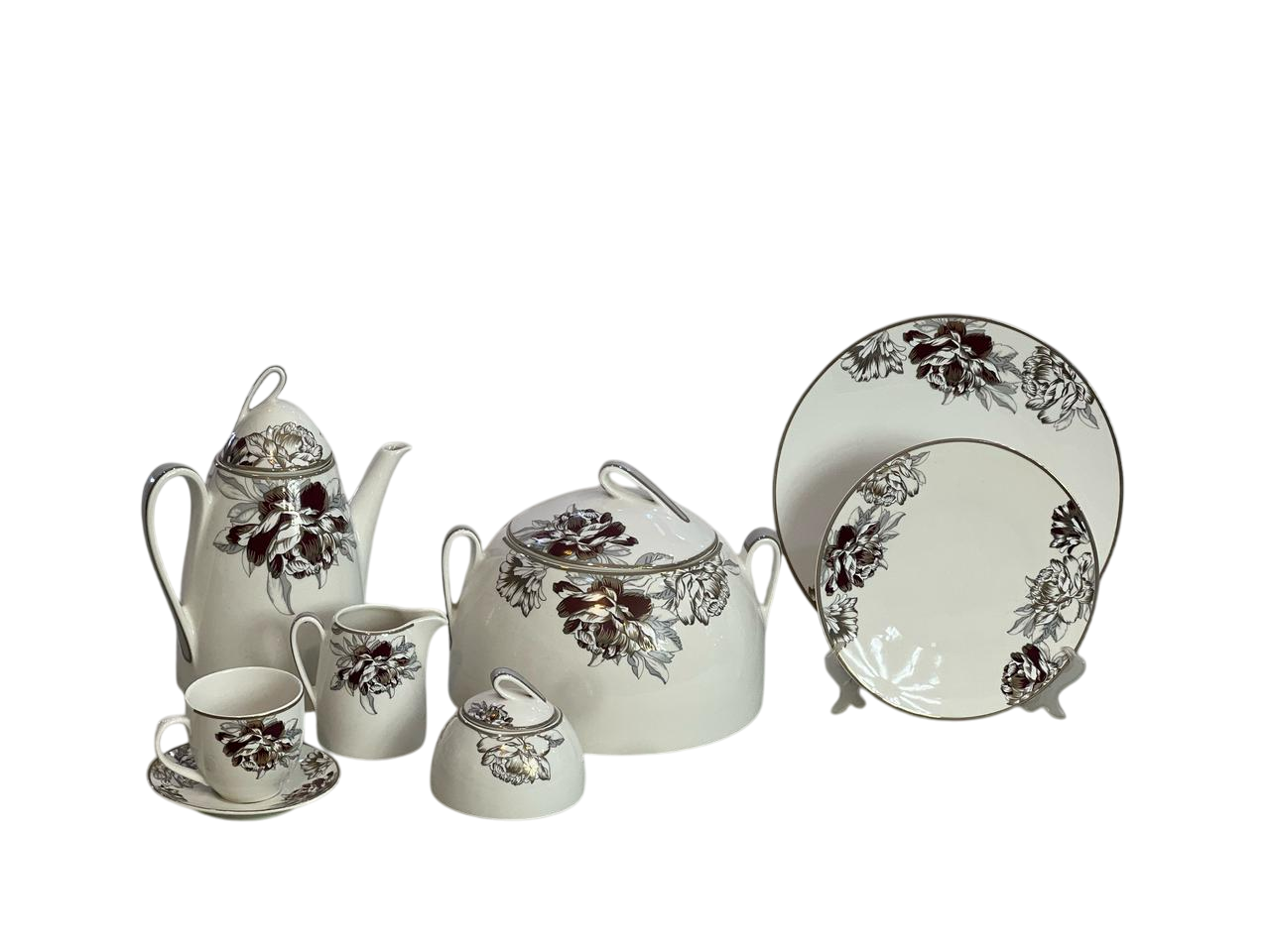 Dinnerware set, 124 pieces, cups