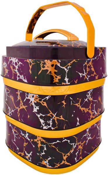 Indian wooden food container 3-piece