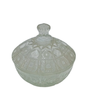 Bonbonniere, glass, engraving