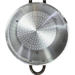 Strainer, with a handle, steel, size 28, paint