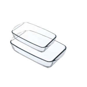 French-style casserole dish, 2 pieces