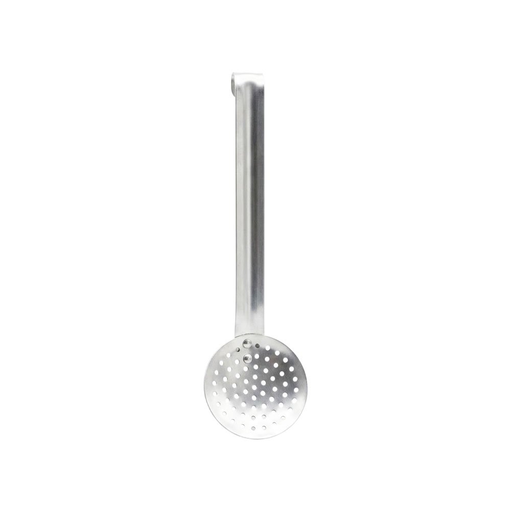 Perforated aluminum strainer and ladle for draining, frying, and browning food - Image 2
