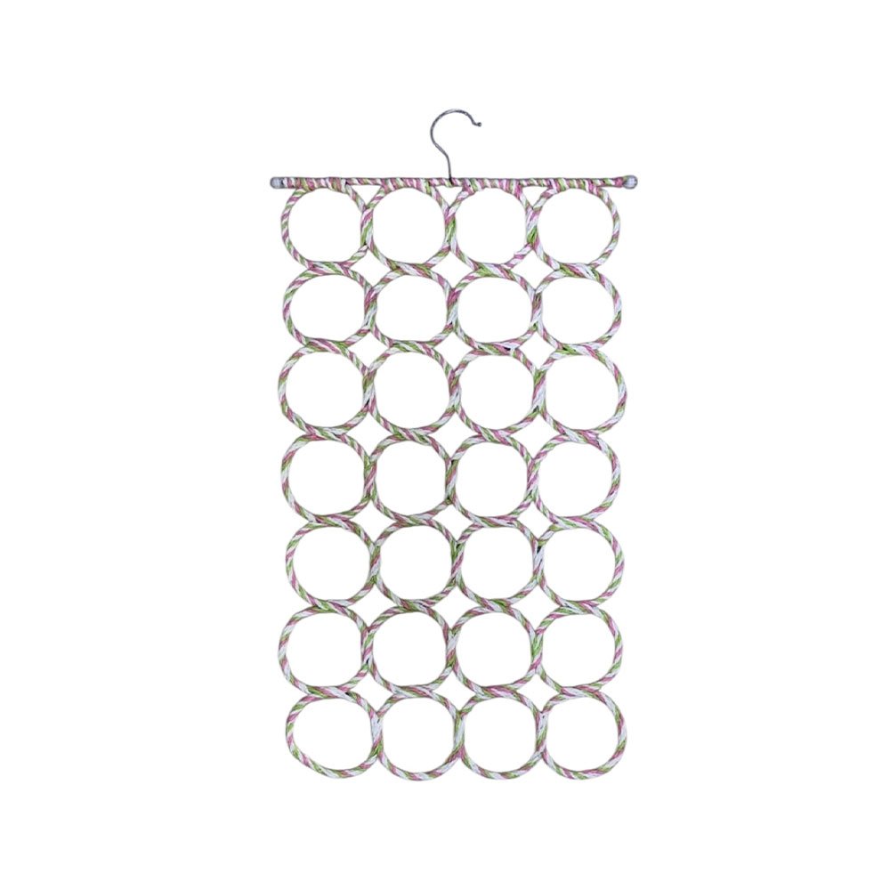 Multi-ring scarf and shawl organizer to save closet space - Image 3