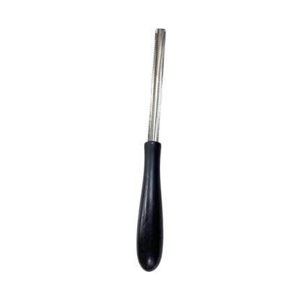 Sharp stainless steel zucchini and eggplant corer with a comfortable handle for the kitchen