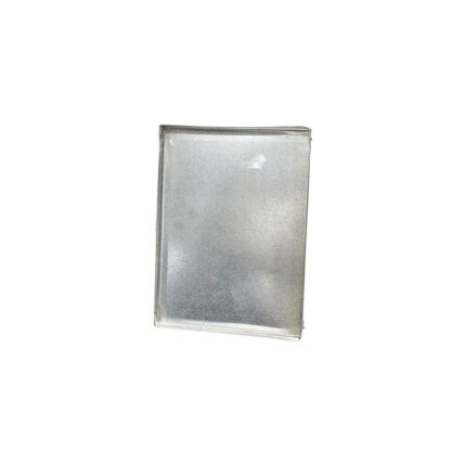 Rectangular baking sheet made of galvanized sheet metal for oven use, size 2