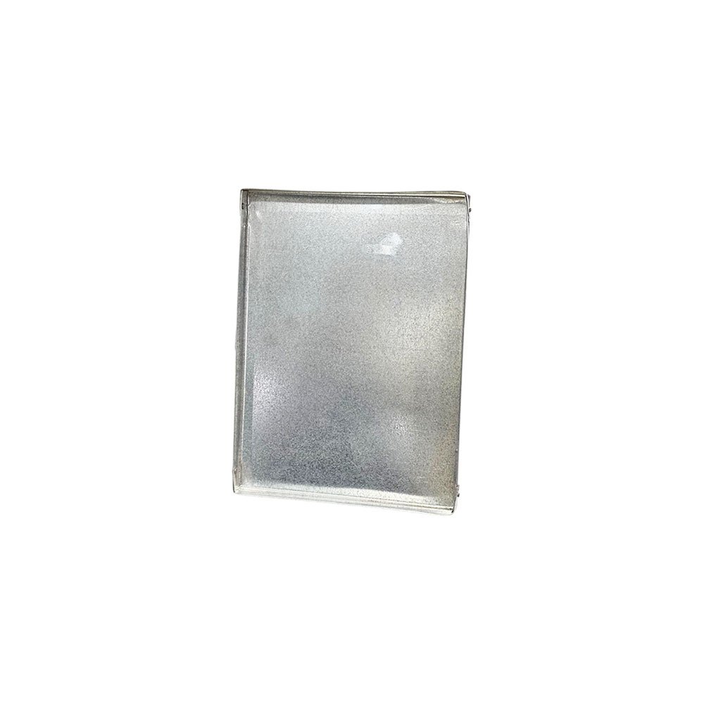 Rectangular baking sheet made of galvanized sheet metal for oven use, size 2
