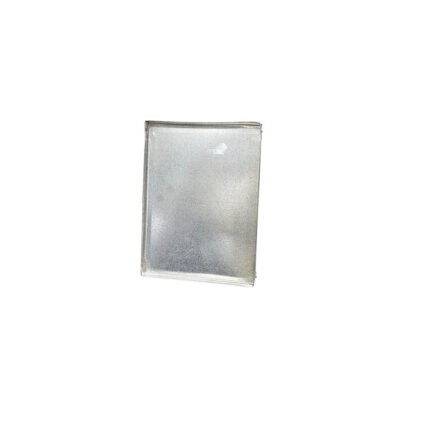 Rectangular baking sheet made of galvanized sheet metal for oven use, size 1