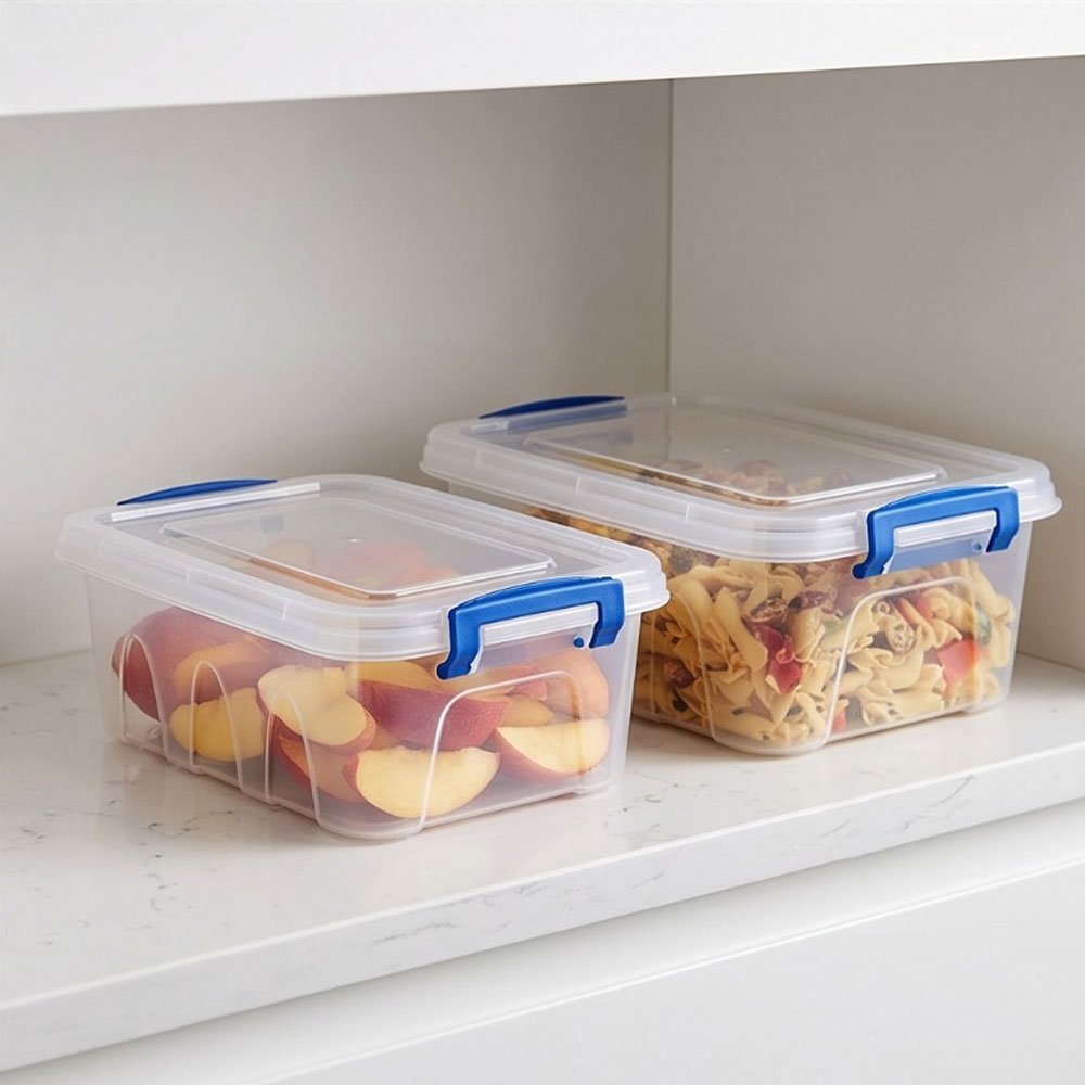 El Andalous Cinderella 3-Piece Transparent Plastic Food Storage Containers Set With Lock Clips - Image 3