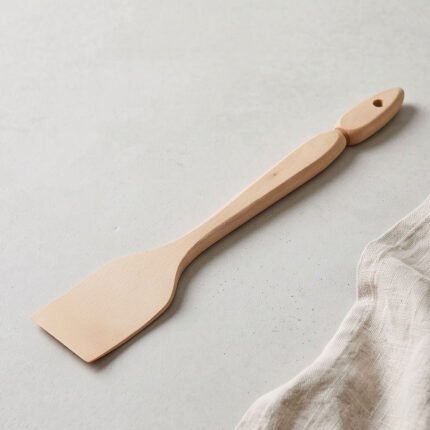 Wooden Kitchen Spatula Cooking Spoon With Shaped Patterns Non-Stick Safe