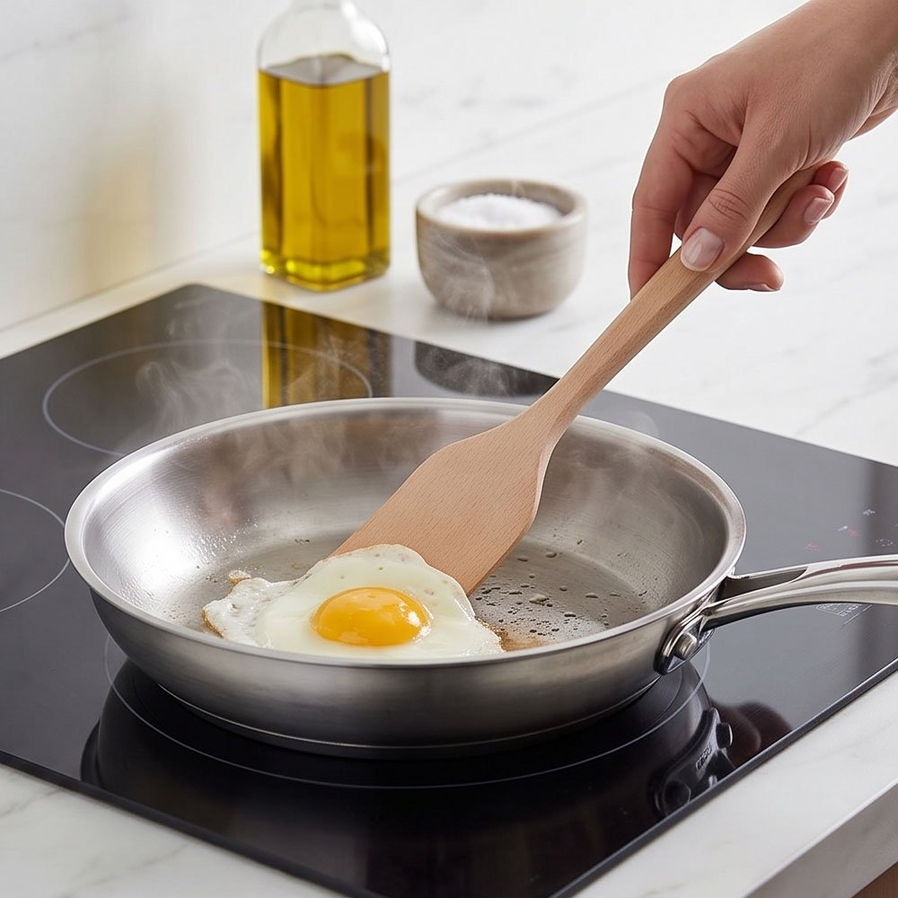 Wooden Kitchen Spatula Cooking Spoon With Shaped Patterns Non-Stick Safe - Image 7