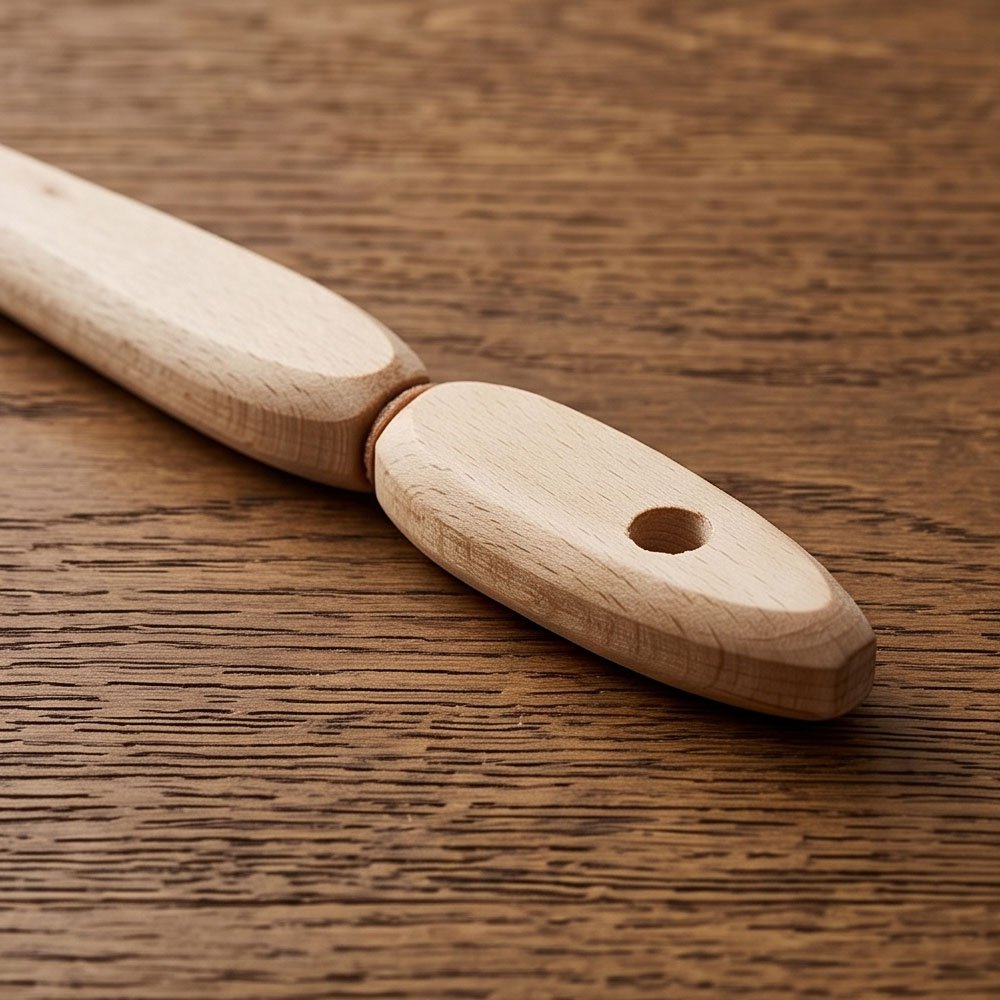 Wooden Kitchen Spatula Cooking Spoon With Shaped Patterns Non-Stick Safe - Image 6