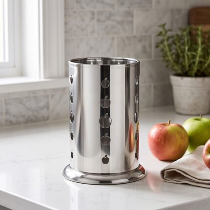 El Sultana Stainless Steel Cutlery Holder and Spoon Drainer Rack for Kitchen