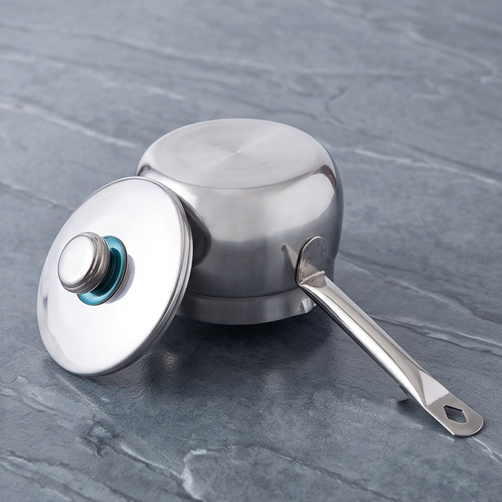 Premium Aluminum Saucepan Set by Al-Shrouk with Tight-Fitting Lid - Excellent Heat Distribution & Durable Design for Daily Use - Image 5