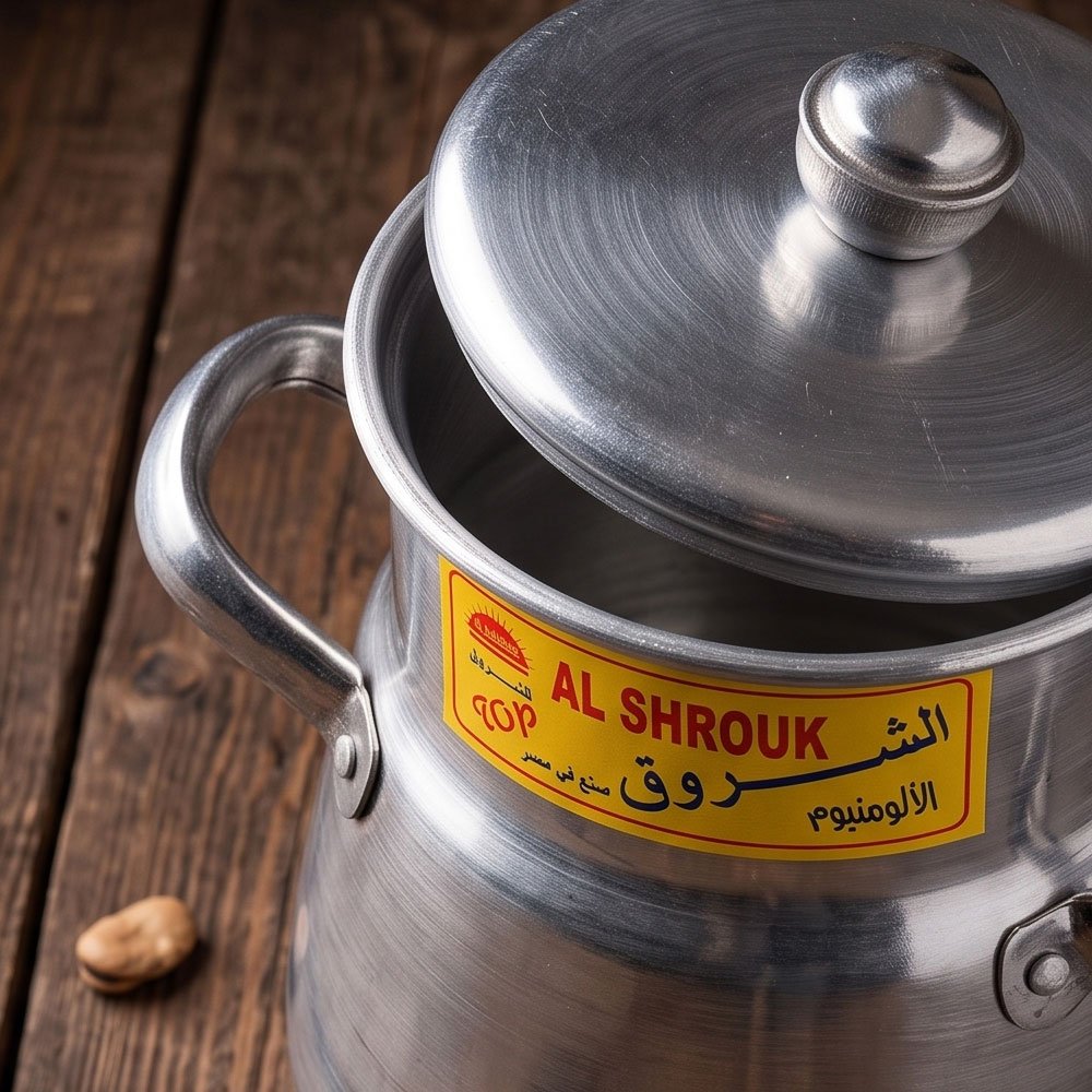 El Shorouk Original Heavy Duty Aluminum Fava Beans Pot Size 2 For Home Kitchen - Image 4