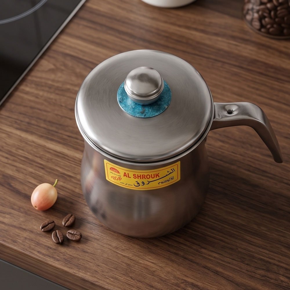 El Shorouk Aluminum Milk Boiling Pot Size 12 High Quality Milk Pan With Handle - Image 3