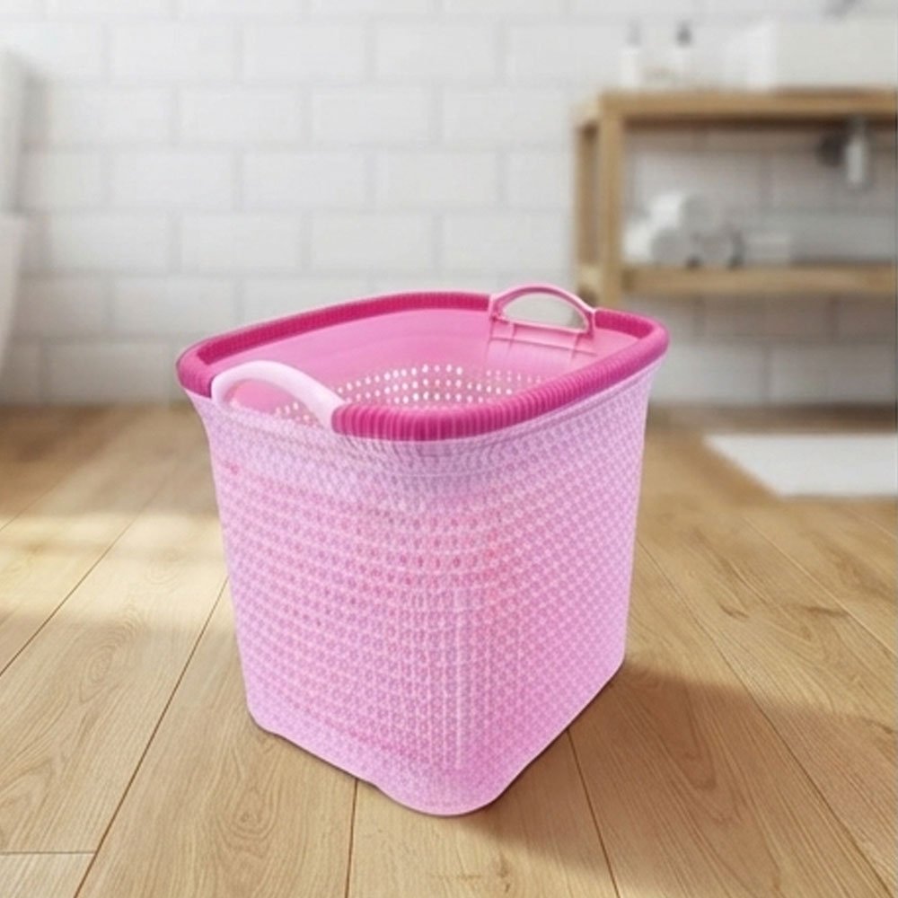 El Andalous Horus 1 Plastic Laundry Basket Laundry Hamper Clothes Storage With Handles