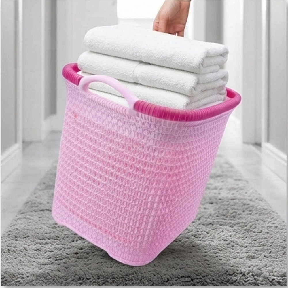 El Andalous Horus 1 Plastic Laundry Basket Laundry Hamper Clothes Storage With Handles - Image 4