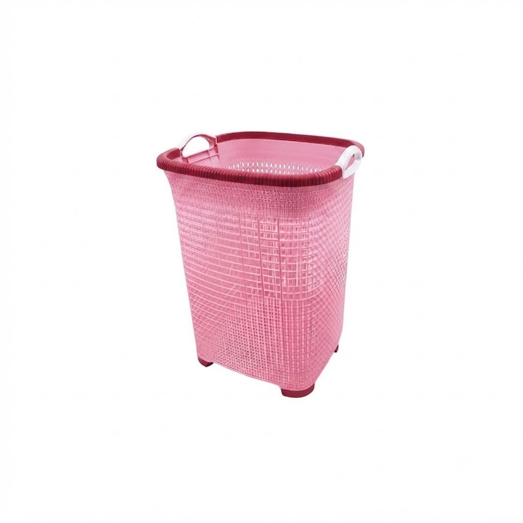 El Andalous Horus 2 Plastic Laundry Basket Laundry Hamper Clothes Storage With Handles - Image 2
