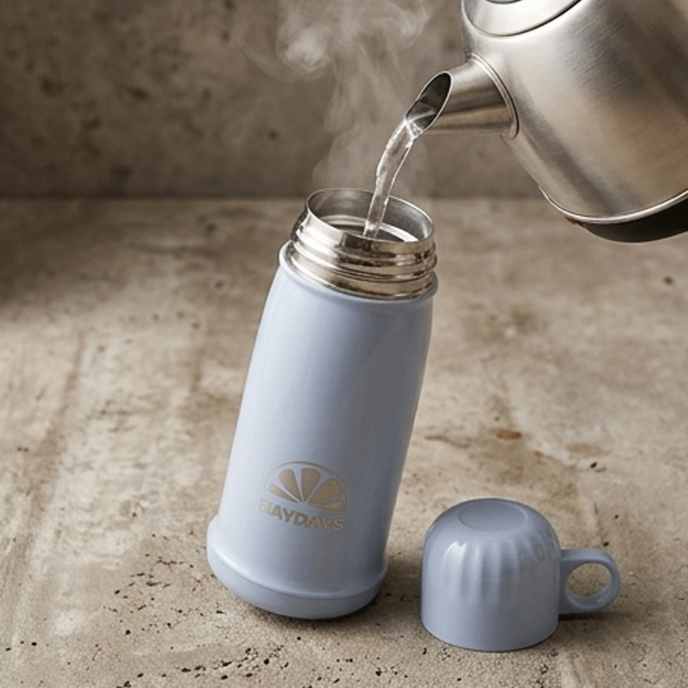 Thermos for storing hot and cold drinks with a cup lid - Image 3