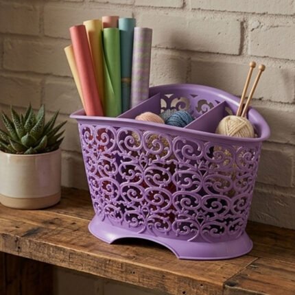 Al Andalus Azhar Patterned Plastic Cutlery Holder Spoon Drainer Rack