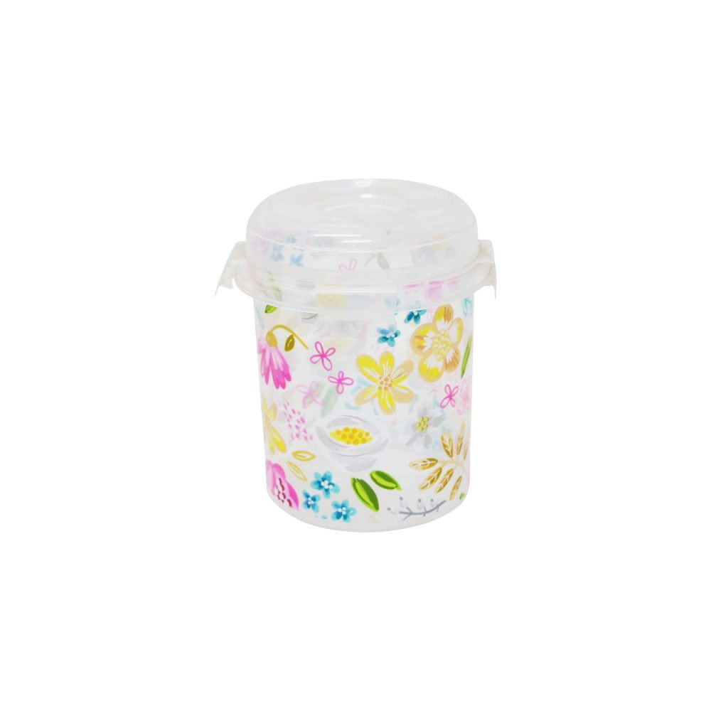 Al Andalus Masa Printed Plastic Food Storage Container Bin With Lid - Floral - Image 2