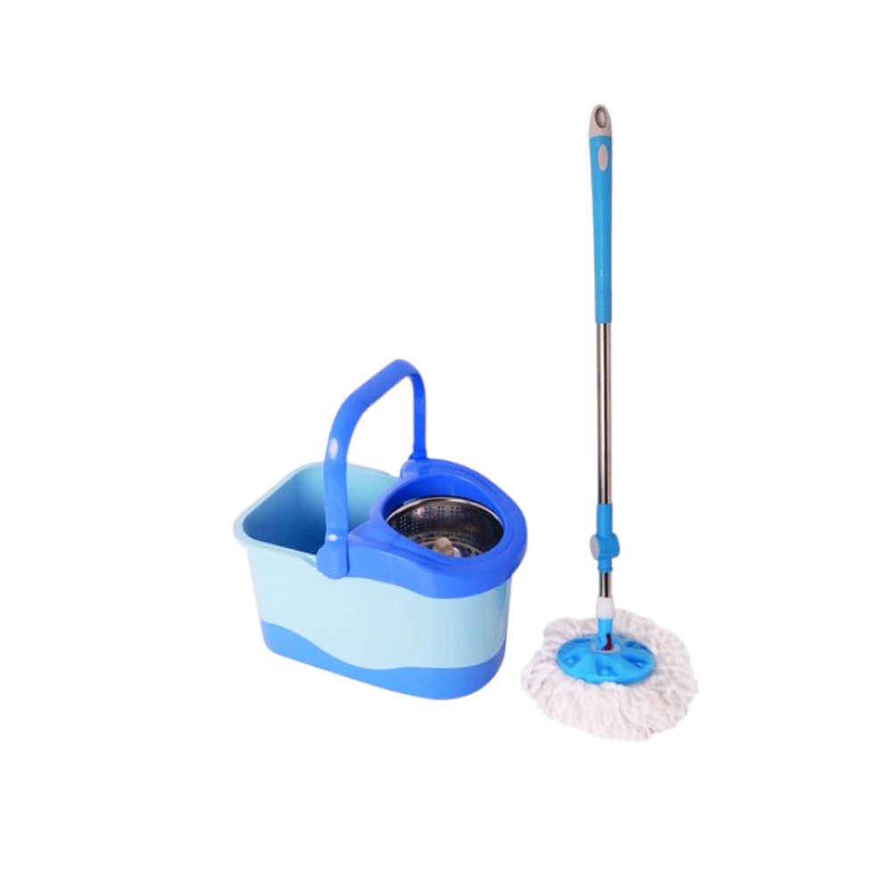 Al Andalus Deluxe Spin Mop Bucket Set With Stainless Wringer Microfiber - Image 5