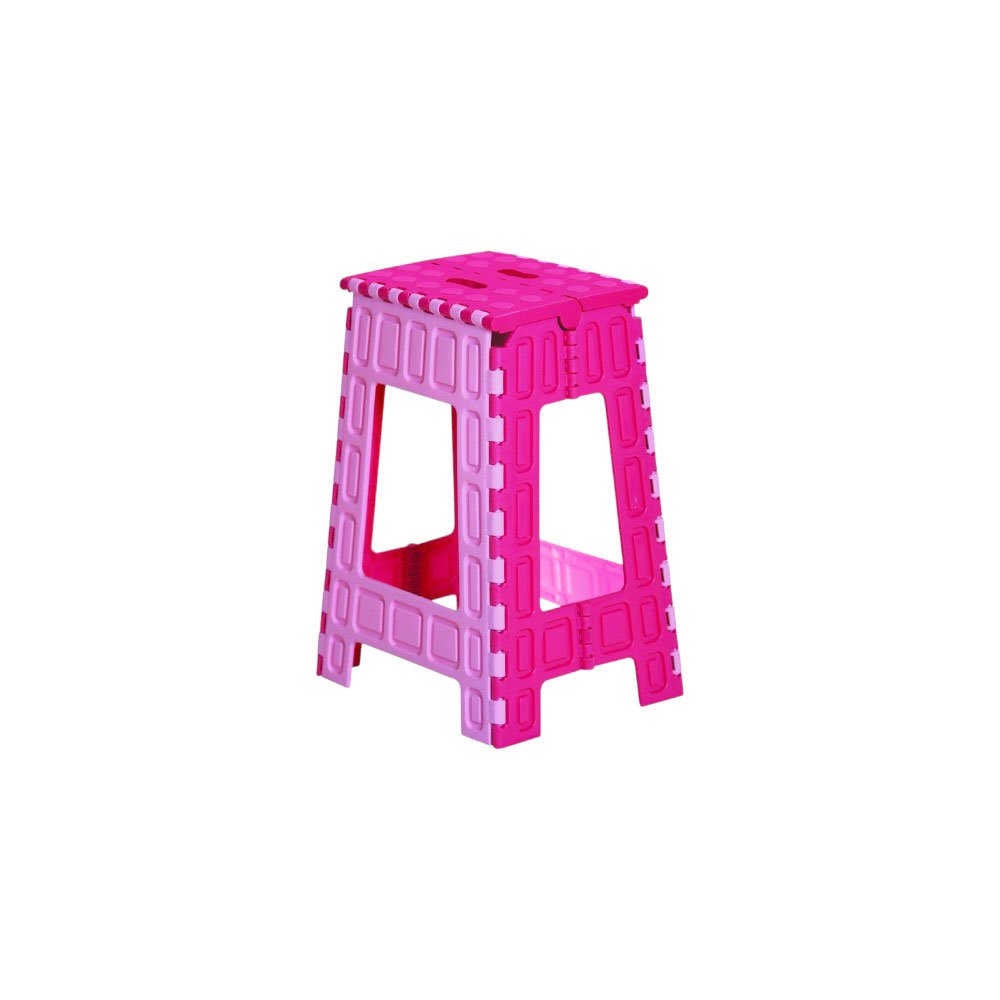 Al Andalus Portable Foldable Plastic Camping Step Stool Chair Two Tone - Image 4