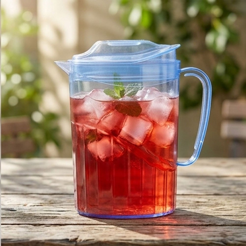 Al Andalus Fruity Plastic Water And Juice Refrigerator Pitcher With Lid - Image 2