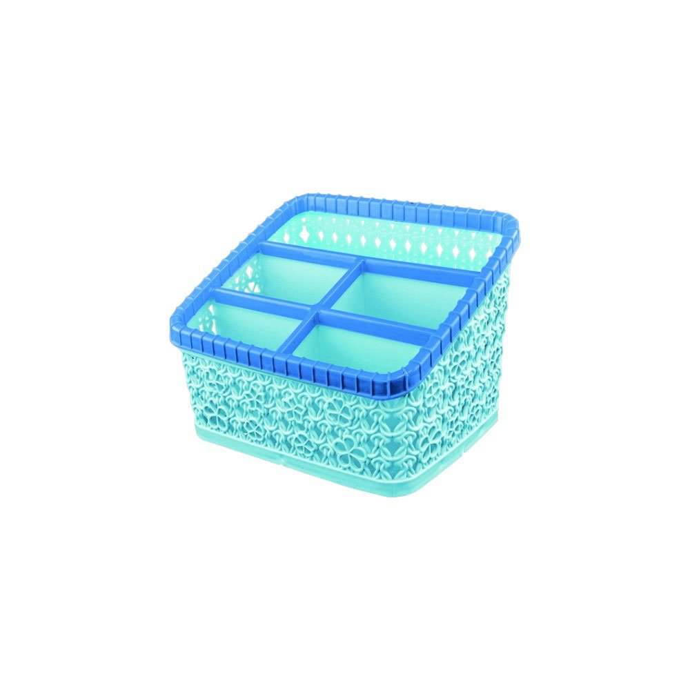 Al Andalus Mezo Multi-Compartment Plastic Storage Desk Organizer Caddy - Image 5