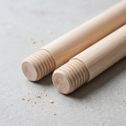 Durable Plain Wooden Handle Stick Threaded Screw End for Brooms Mops Cleaning Tools