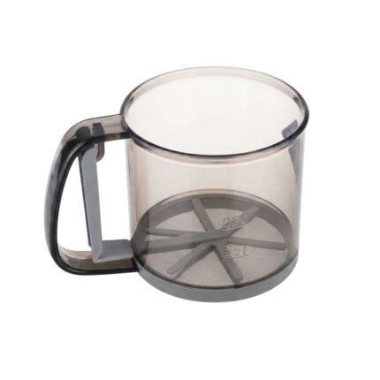 Handheld Flour Sifter Cup with Stainless Steel Mesh and Handle for Baking