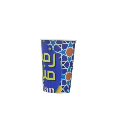 Colorful Ramadan Printed Paper Plastic Cup for Cold and Hot Drinks Party Supplies