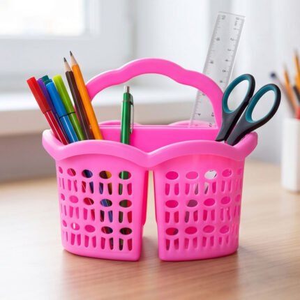 Al Andalus New Madonna Plastic Cutlery Holder and Kitchen Utensil Caddy With Handle