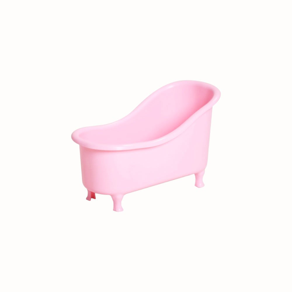 Andalus Mini Decorative Bathtub Organizer - Pink Tiny Clawfoot Tub Decor for Bathroom Countertop & Jewelry - Image 4