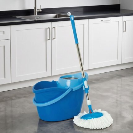 El Andalus Volcano Plastic Heavy Duty Cleaning Bucket Tub with Lid and Handle