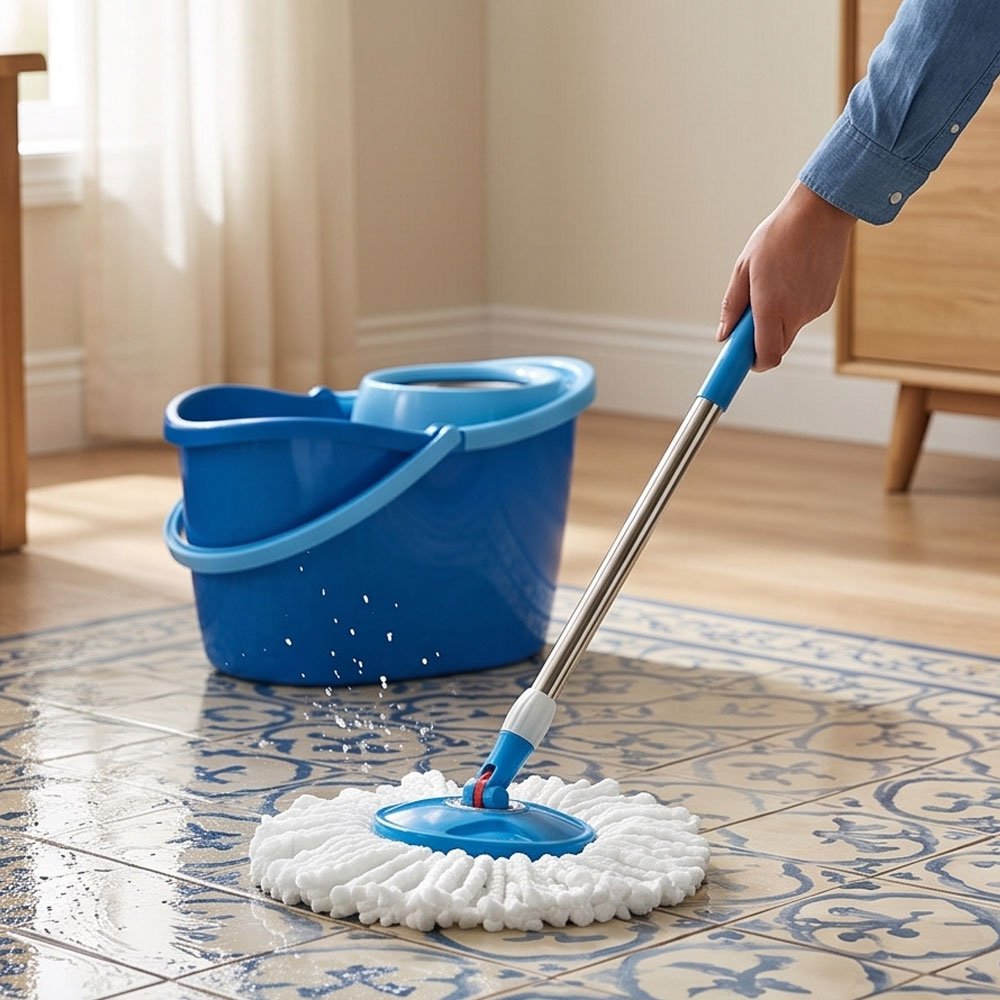 El Andalus Volcano Plastic Heavy Duty Cleaning Bucket Tub with Lid and Handle - Image 4