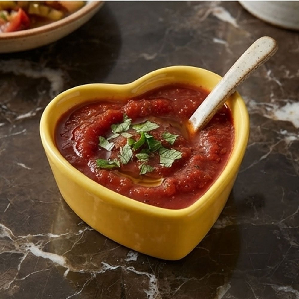 Heart Shaped Colorful Ceramic Ramekin Bowl Dish for Desserts Dips Asaar Zaman - Image 3