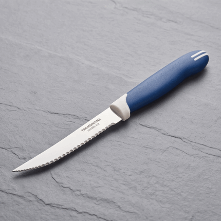 Tramontina Brazilian Serrated Stainless Steel Steak Kitchen Knife Plastic Handle