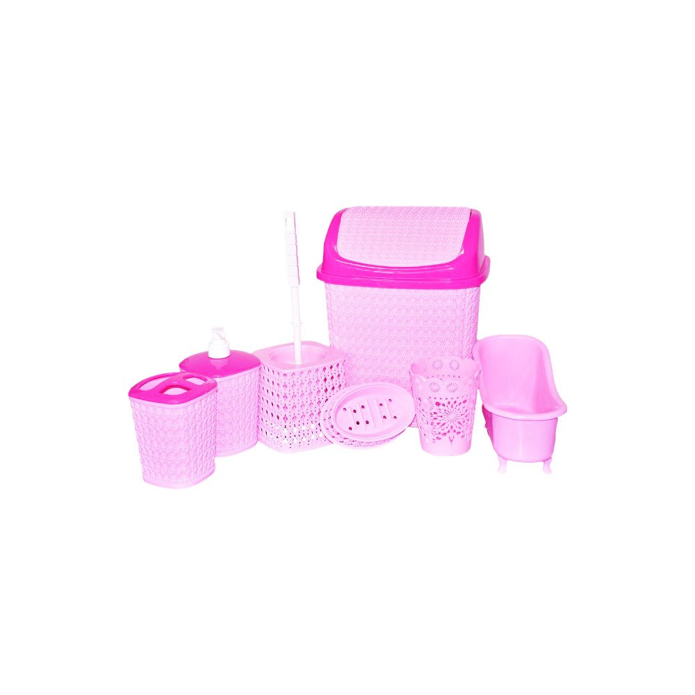 El Andalus Horus Complete Plastic Bathroom Accessories Set Organizer and Decor - Image 3