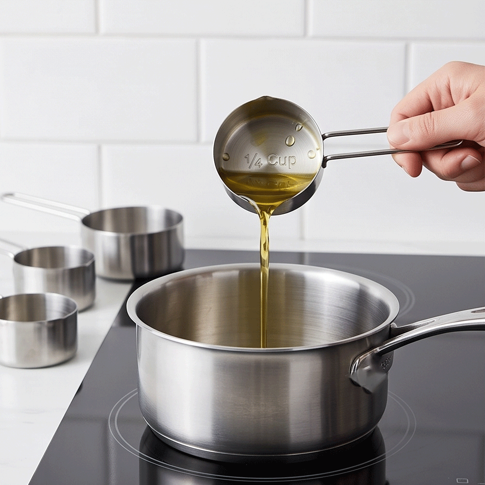 Stainless Steel Measuring Cups Set Of 4 Pieces For Kitchen Baking And Cooking - Image 4