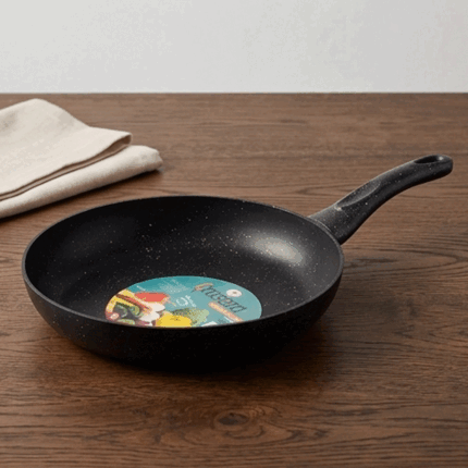 Granite Non-Stick Frying Pan Cookware Set 3 Pieces Multi-Sizes For Cooking