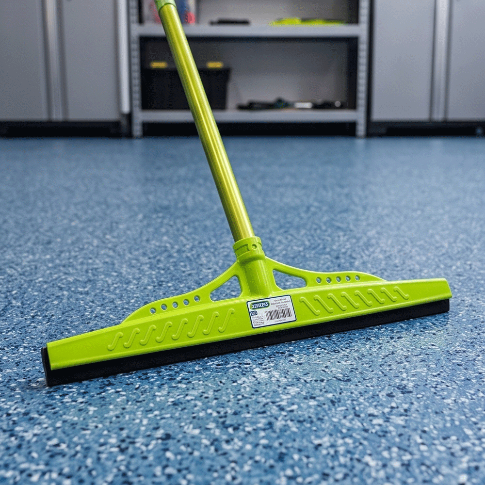 Plastic floor mop with rubber blade for drying ceramic tiles without a stick - Image 2