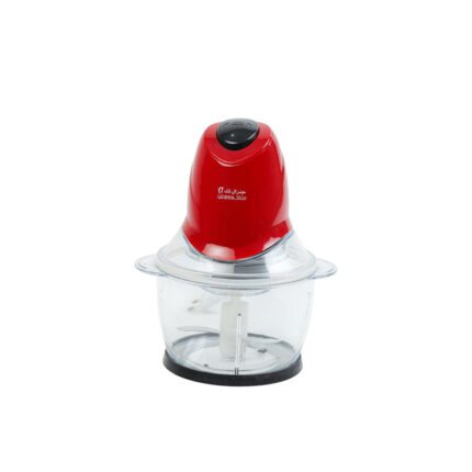 General Tech Electric Chopper Food Processor for Meat & Vegetables Red with Clear Bowl