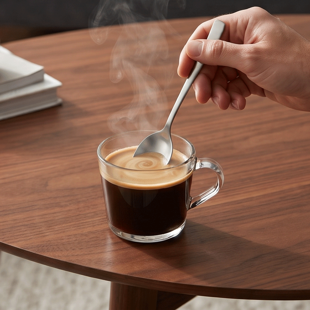 A 6-piece stainless steel cutlery set with a sleek, matte design. - Image 3