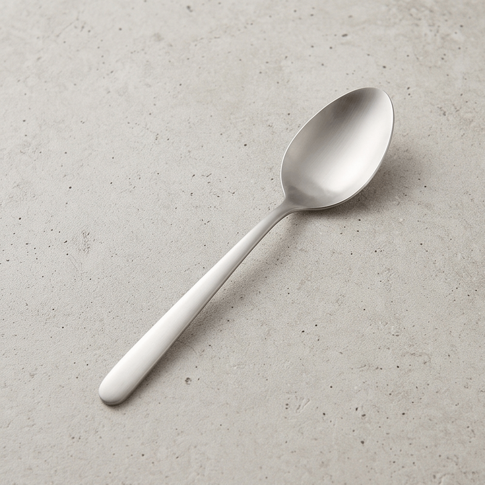 12-piece stainless steel cutlery set with a sleek, matte design